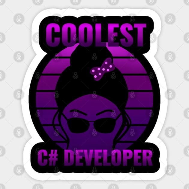 gifts for programmer - geekgirls Sticker by Saishaadesigns